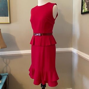 Cynthia Steffe red interview dress